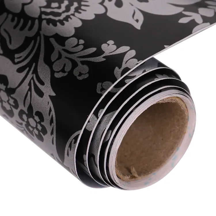 3d vinyl pvc tung præget tapet